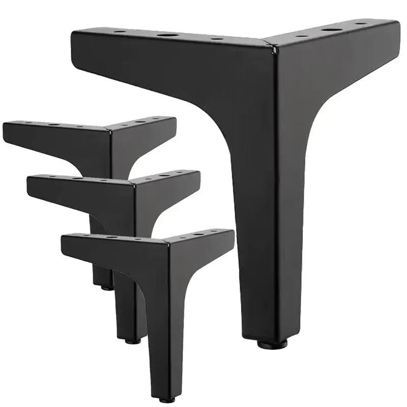 4 pièces pieds d'armoire pieds de meubles en métal, pieds de meubles triangulaires en métal modernes