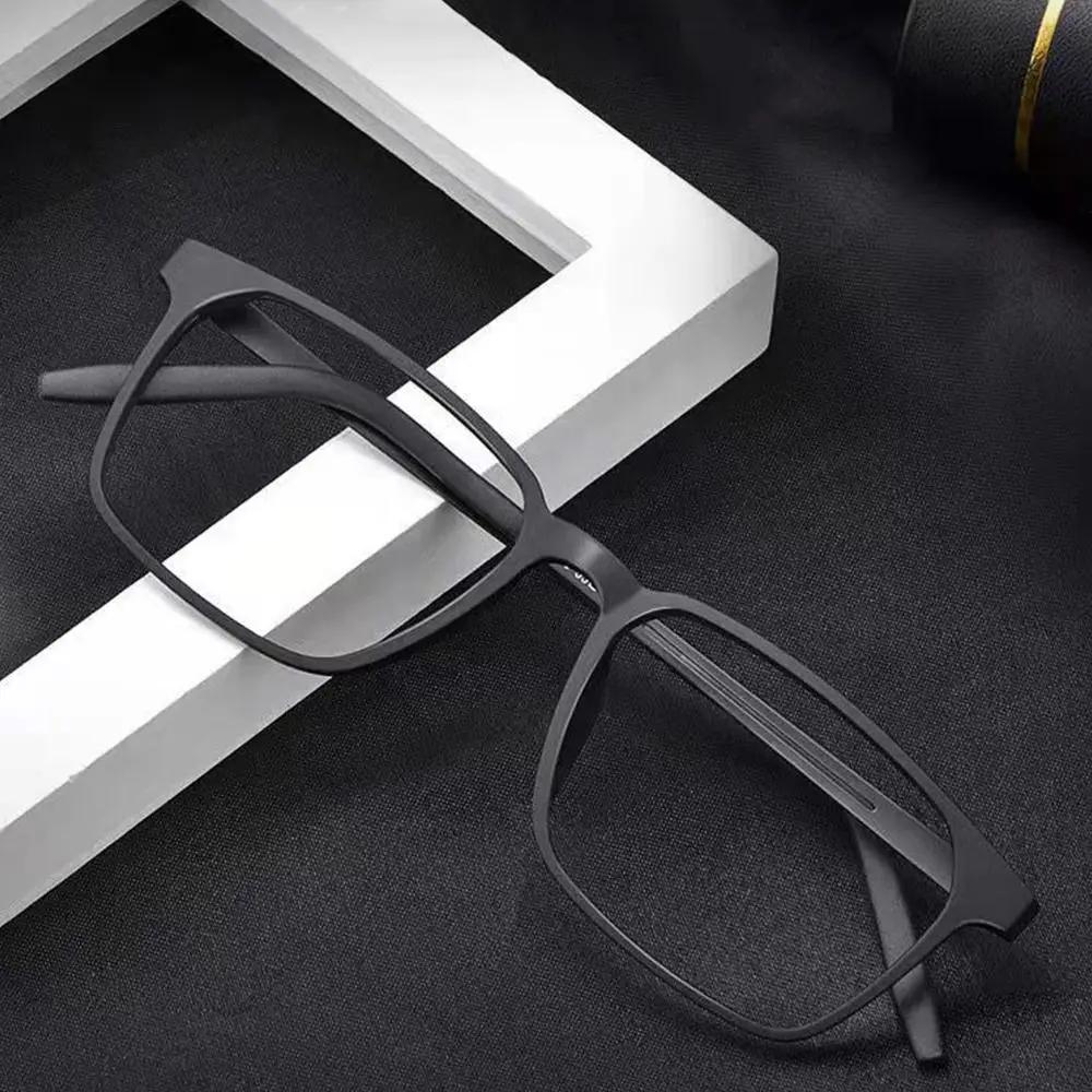 Lunettes de lecture anti-lumière bleue en titane pur pour hommes, lunettes de presbytie, dioptrie +