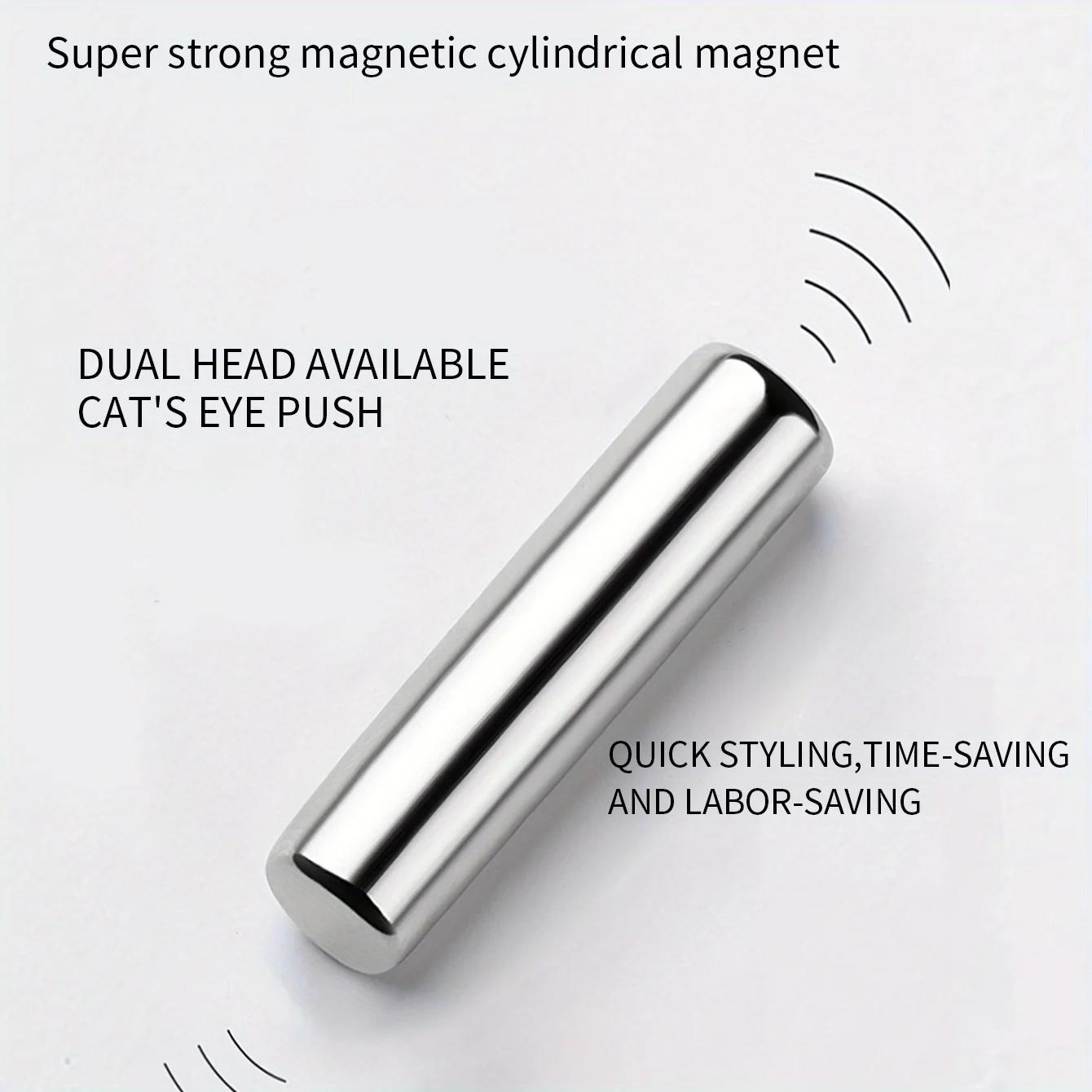 Stylo magnétique rond pour vernis Gel œil de chat, 3x0.7cm, pour peinture des ongles 3D, bâton magné