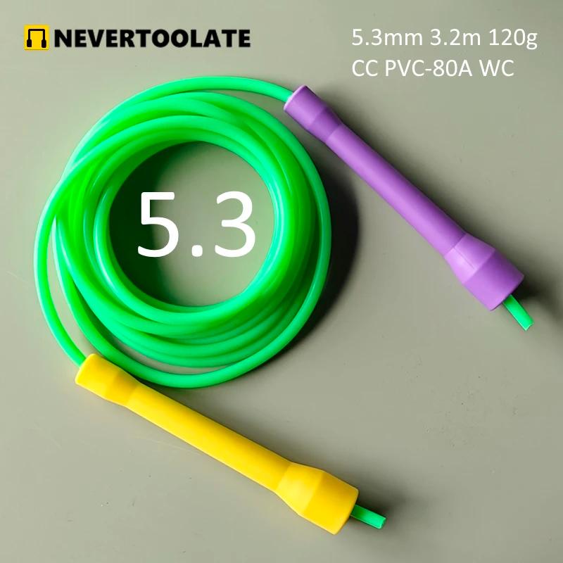 5mm 5.3mm 6mm de diamètre PVC corde CC poignée 3.2 mètres de long corde à sauter adulte vitesse cord