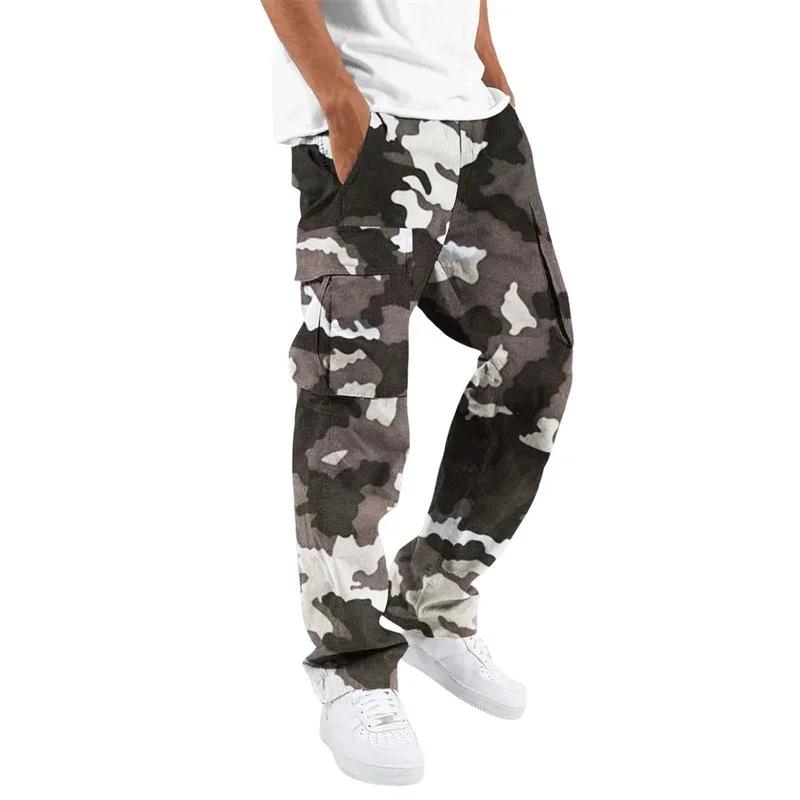Pantalon cargo homme Fjoutdoors multi-poches séchage rapide - Jogging protection tissé cool course printemps automne