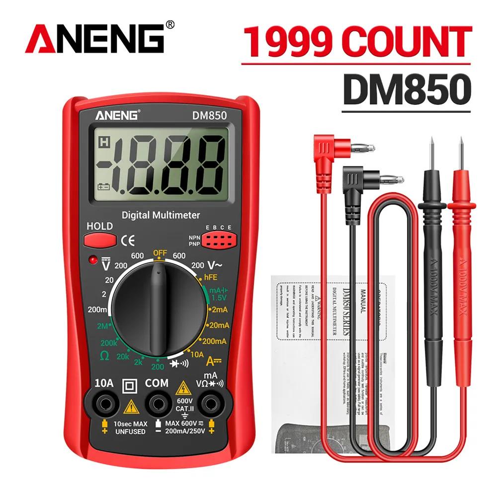 ANENG DM850 multimètre numérique professionnel automatique 1999 points testeur de tension AC/DC auto