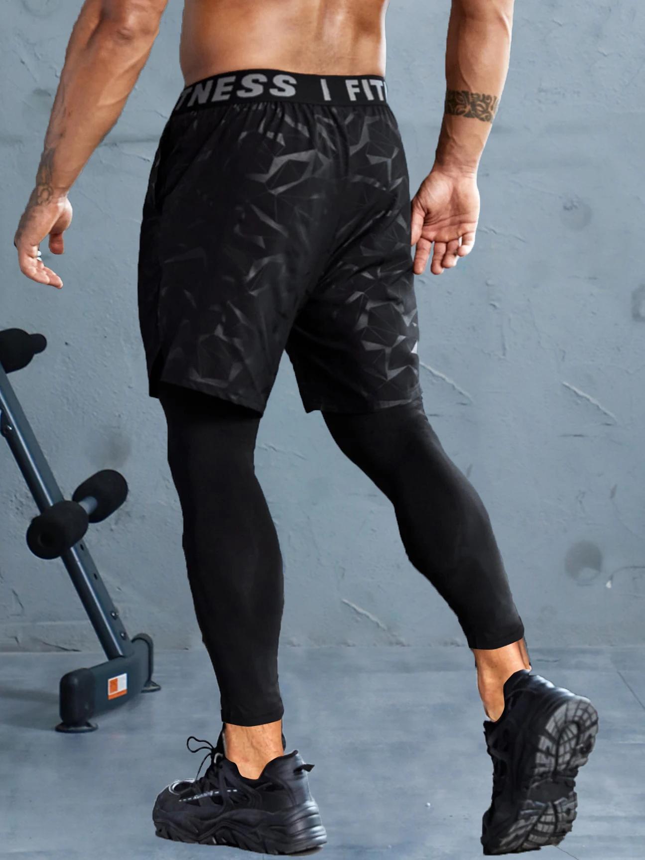 Pantalon de sport 2 en 1 pour homme