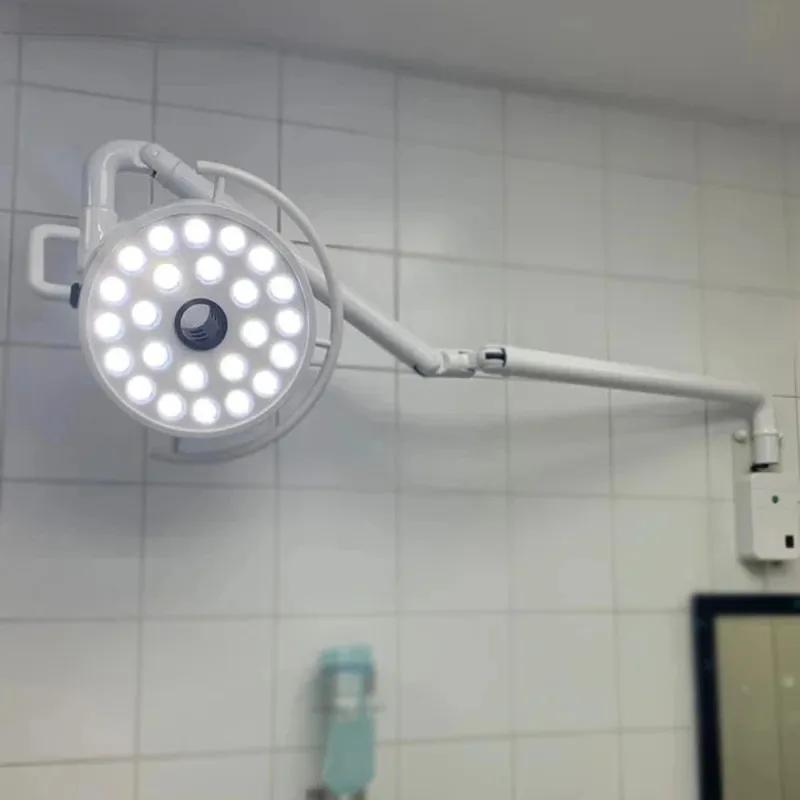 Lampe chirurgicale murale LED 72W 2026 pour chirurgie dentaire et vétérinaire, sans ombre, 90V-230V,