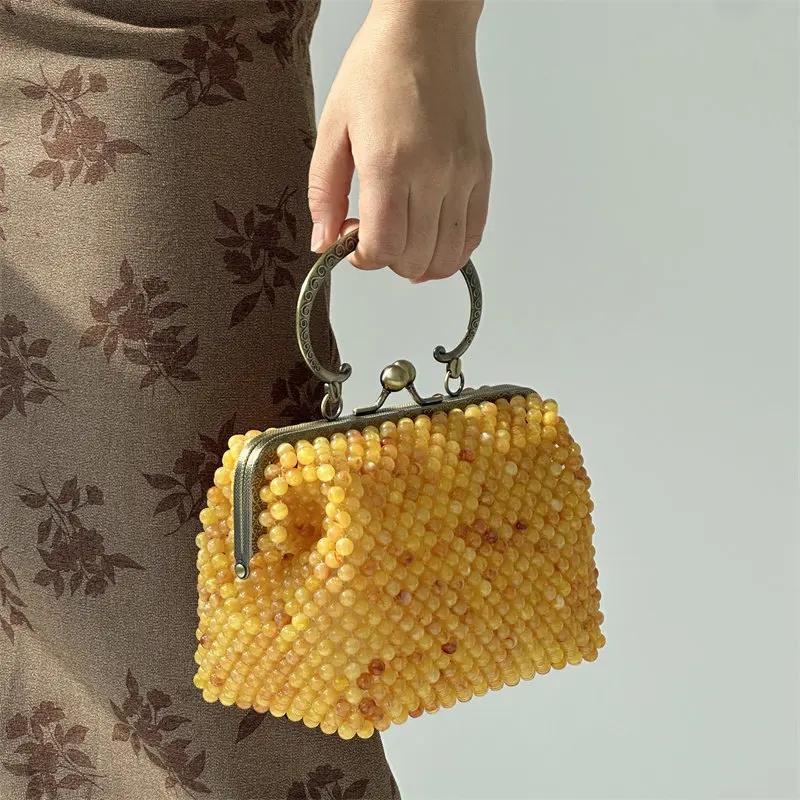 Sacs à main pour femmes vintage rétro, sacs à main à paillettes, pochette à bandoulière, chaîne de m