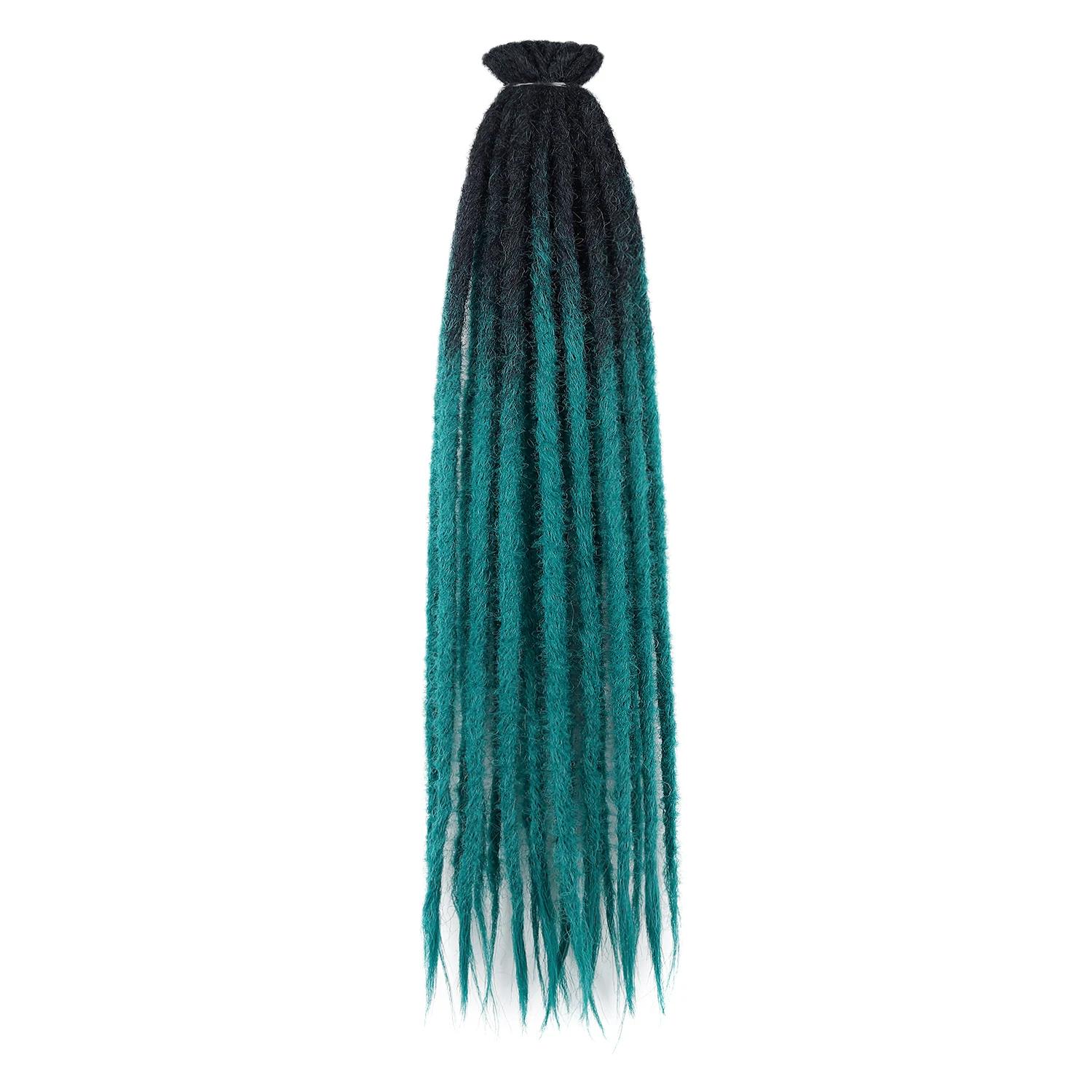 Crochet boîte tresses Crochet cheveux Dread Lock Double Afro tressage Extension de cheveux 24 pouces