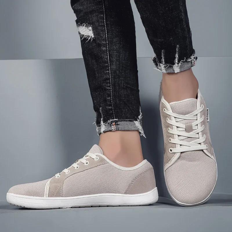 Chaussures pour hommes et chaussures de sport bout large pieds nus décontracté grande taille large d