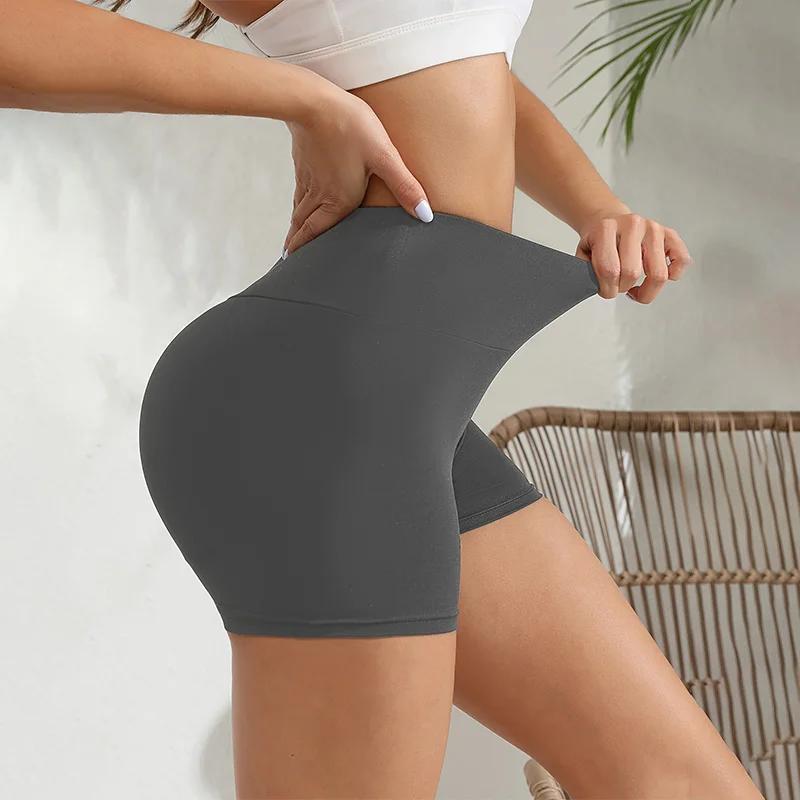 Short d'entraînement en spandex taille haute pour femme - Yoga confortable et doux
