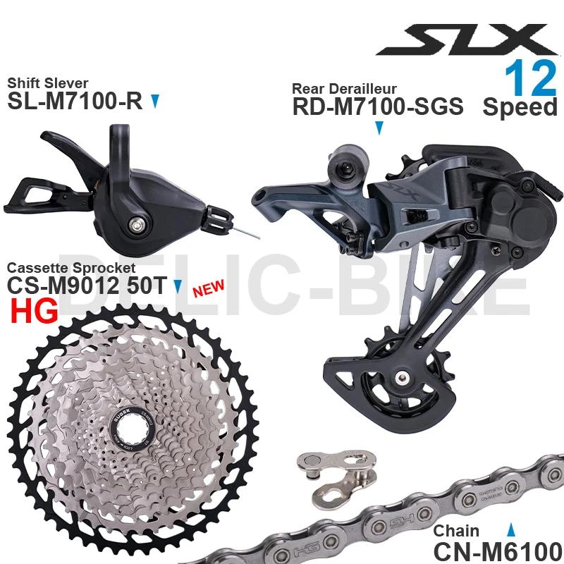 SHIMANO SLX M7100 groupe de vitesses 1x12 avec dérailleur arrière de manette de vitesse et pignon de
