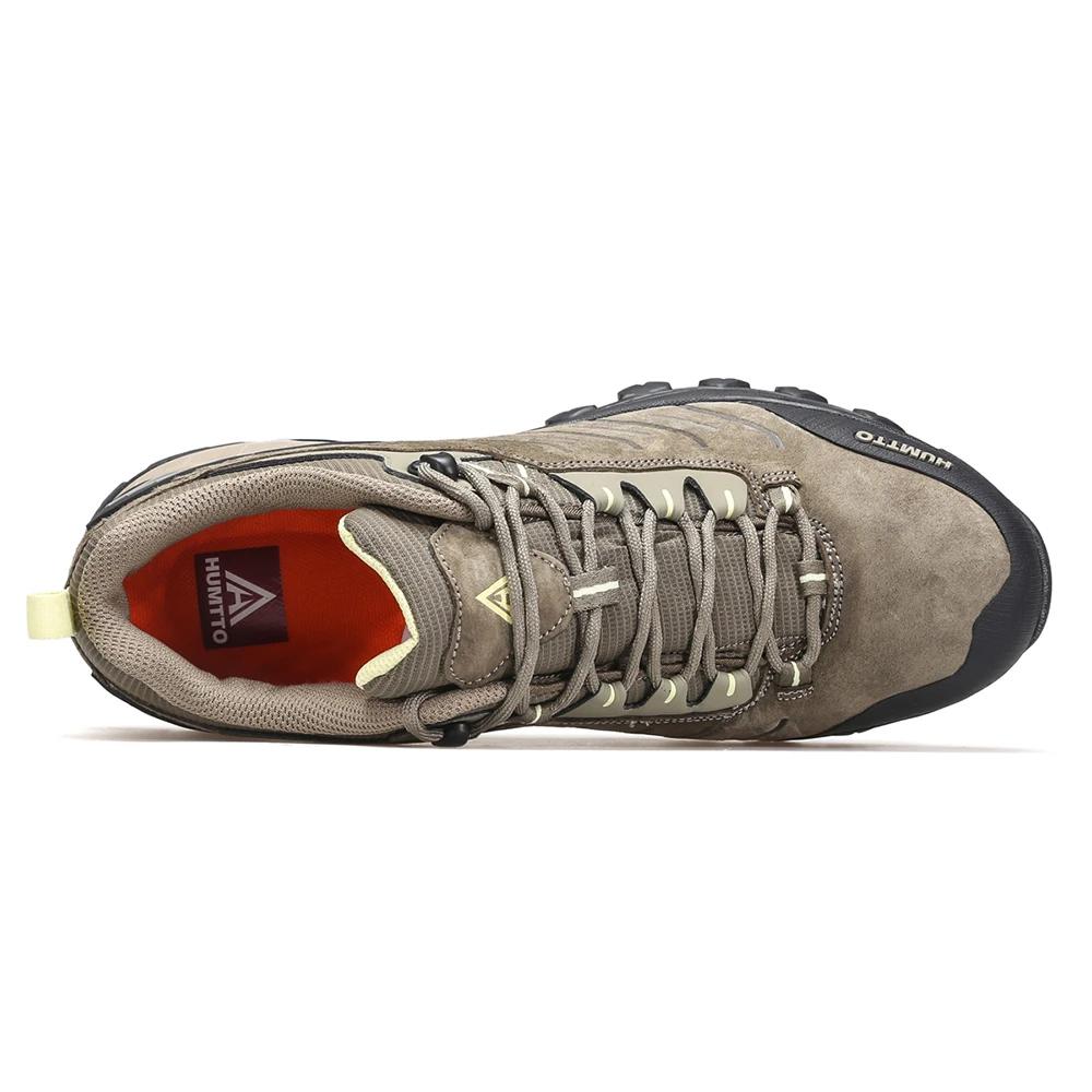 HUMTTO-Chaussures de randonnée en cuir véritable pour hommes, baskets d'escalade et de trekking, bot