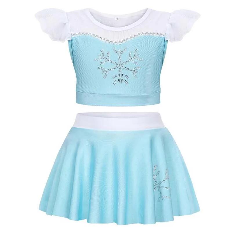 Princesse fête piscine maillot de bain fille Anna Belle Aurora Jasmine maillot de bain deux pièces e
