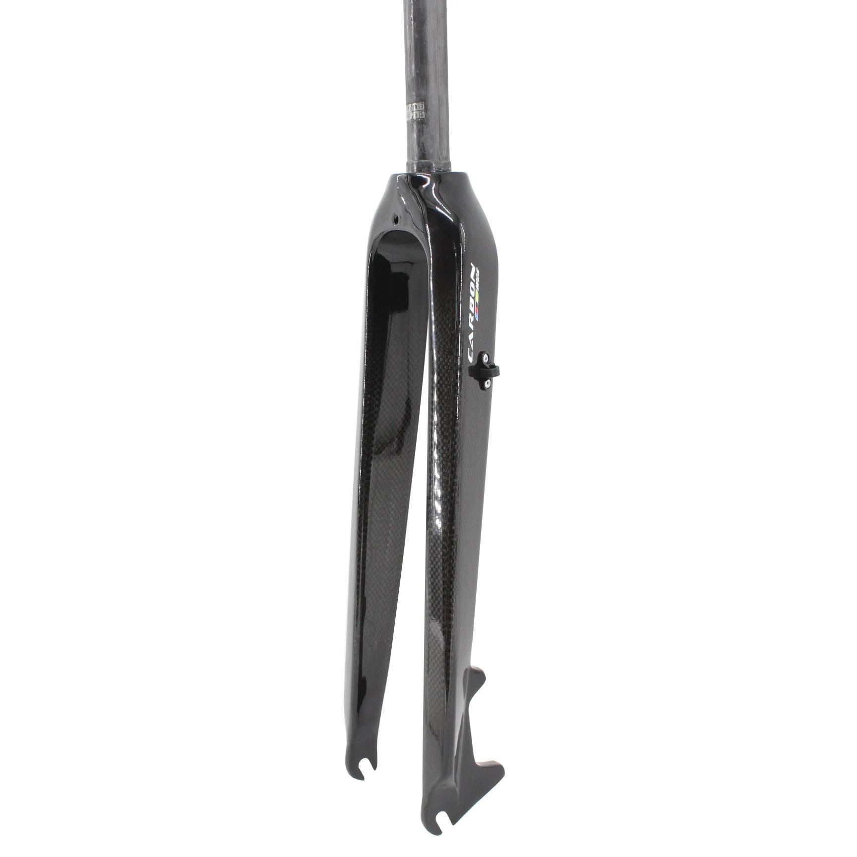 Date 26/27.5/29 "pouces VTT 3K pleine Fiber de carbone vélo fourche avant frein à disque fourche en
