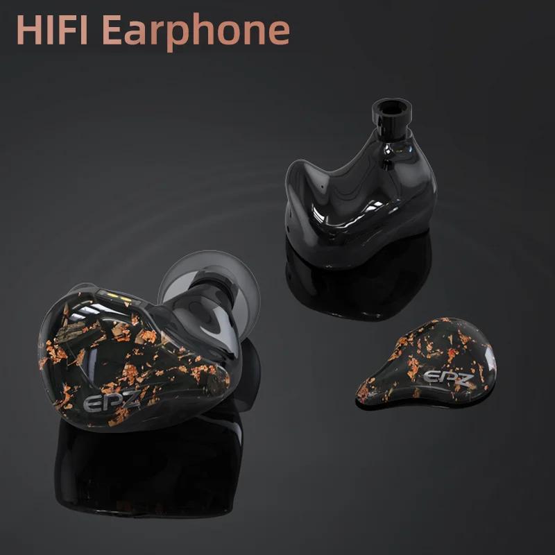 EPZ Q1 écouteurs filaires HIFI basse écouteurs IEM dans l'oreille moniteur casque de jeu 0.78 2 broc