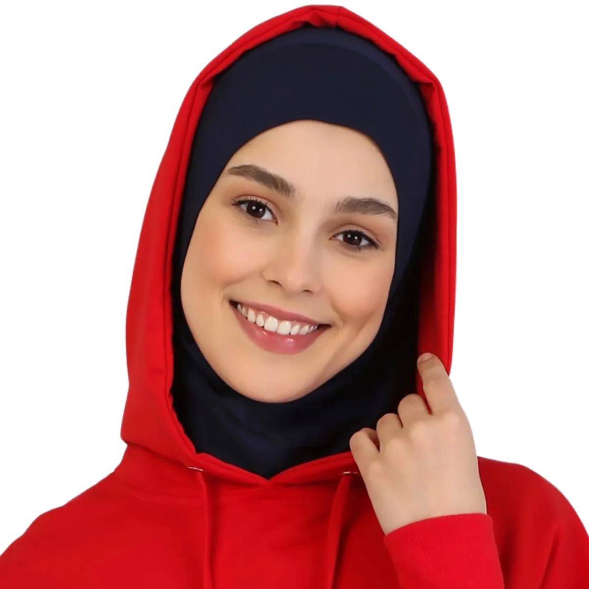 Foulard en chanvre de couleur unie pour femmes, prêt à l'emploi, couvre-cou, Hijabs de sport, châles