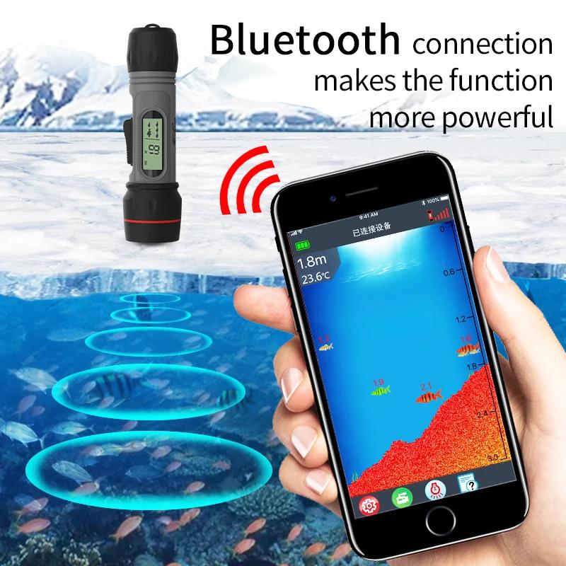 Erchang-Détecteur de poisson sans fil F12B, sondeur explorez o aste, profondeur de 90m, macar étanch