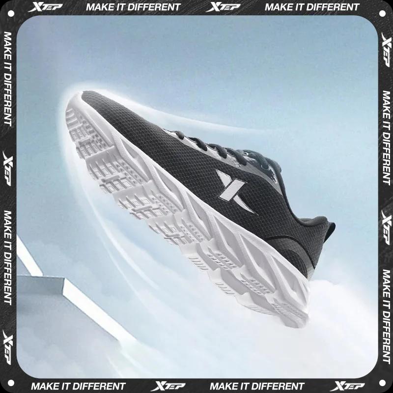 Xtep-Chaussures de course légères et respirantes pour homme, baskets de sport, de jogging, anti-baum