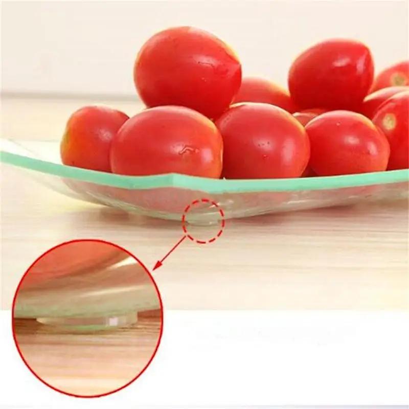 Pare-chocs rond en caoutchouc de Silicone auto-adhésif, doux, Transparent, noir, antidérapant, amort