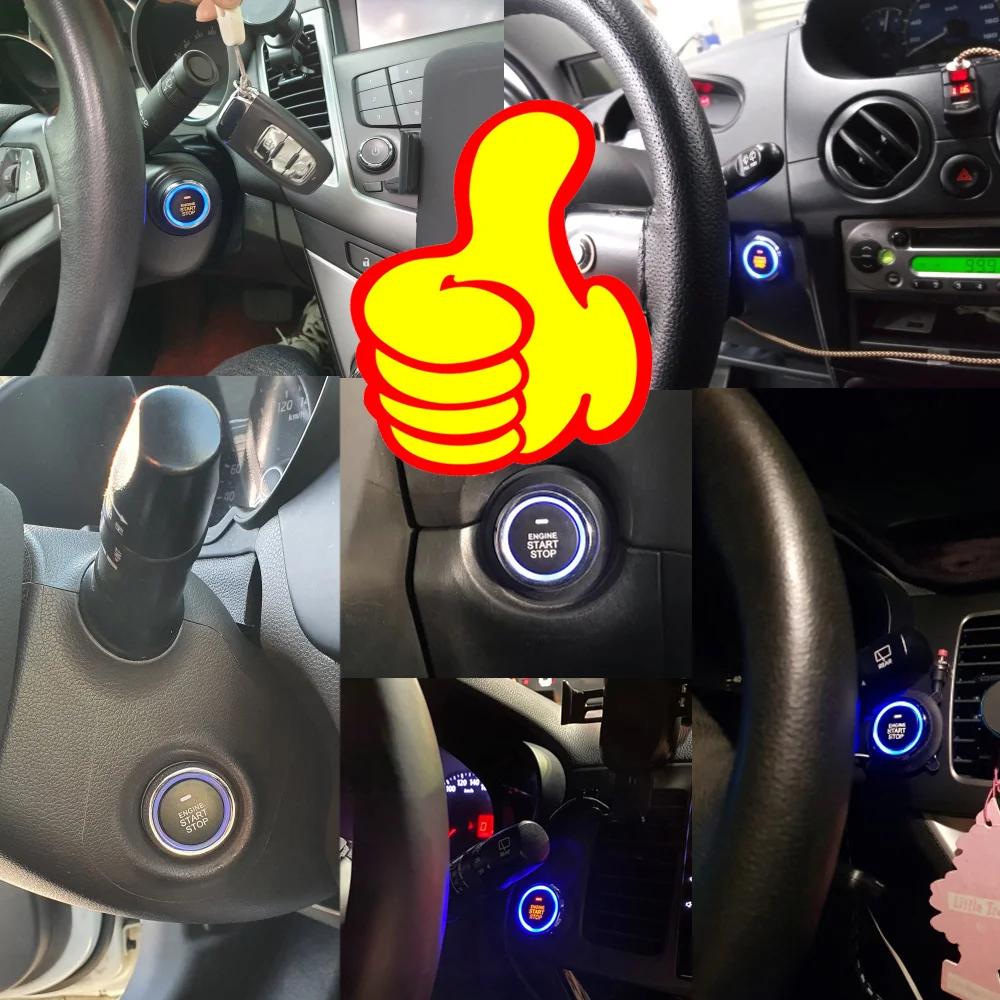 Démarreur à distance pour voiture, alarme avec système intelligent de démarrage automatique, bouton