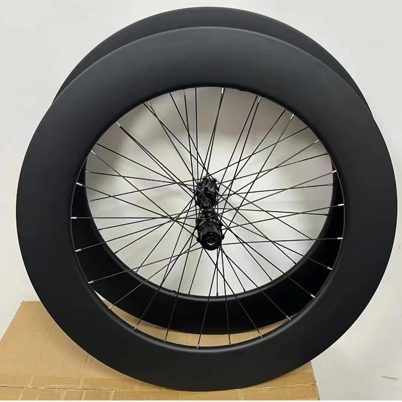 Roue d'essieu traversant de vélo de route en Fiber de carbone, 100x12mm, 142x12mm, frein à disque à