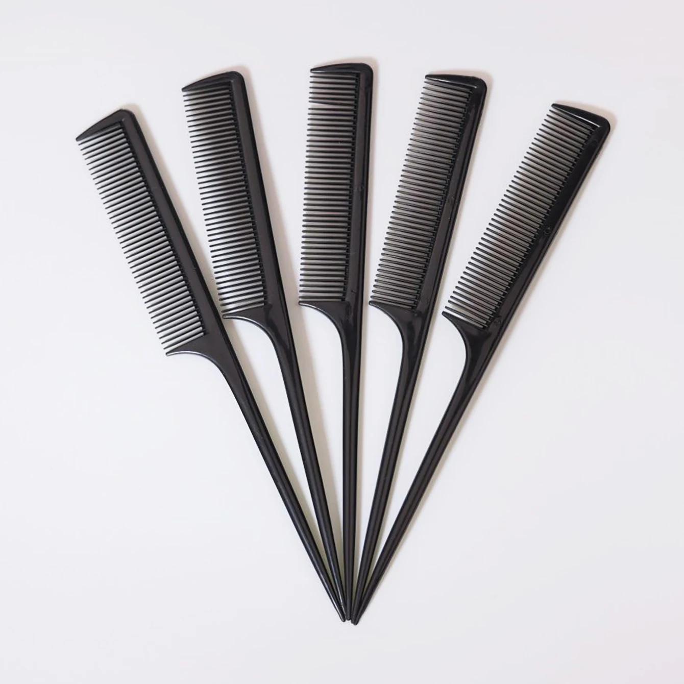 Ensemble de peignes à queue de Rat 5 pièces, peigne à cheveux de Distribution, brosses de bord et ar