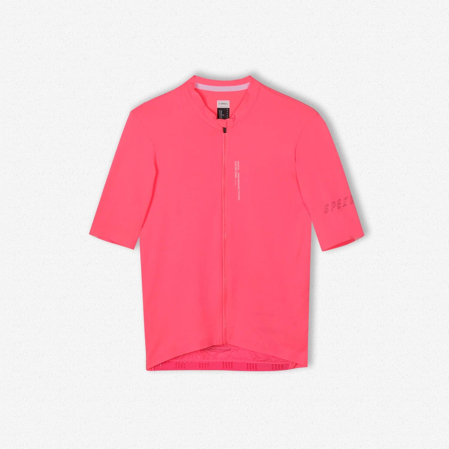 SPEXCEL nouveaux maillots de cyclisme d'entraînement à manches courtes Pro Team Race Fit tissu léger