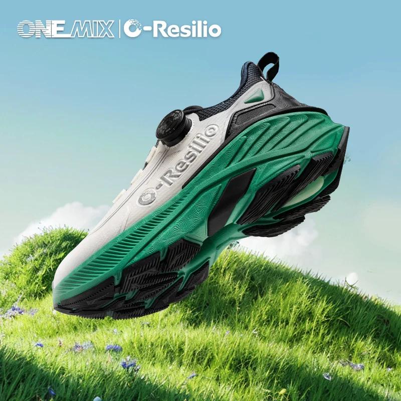 ONEMIX baskets de course en plein air hommes chaussures de sentier élastiques léger respirant femmes