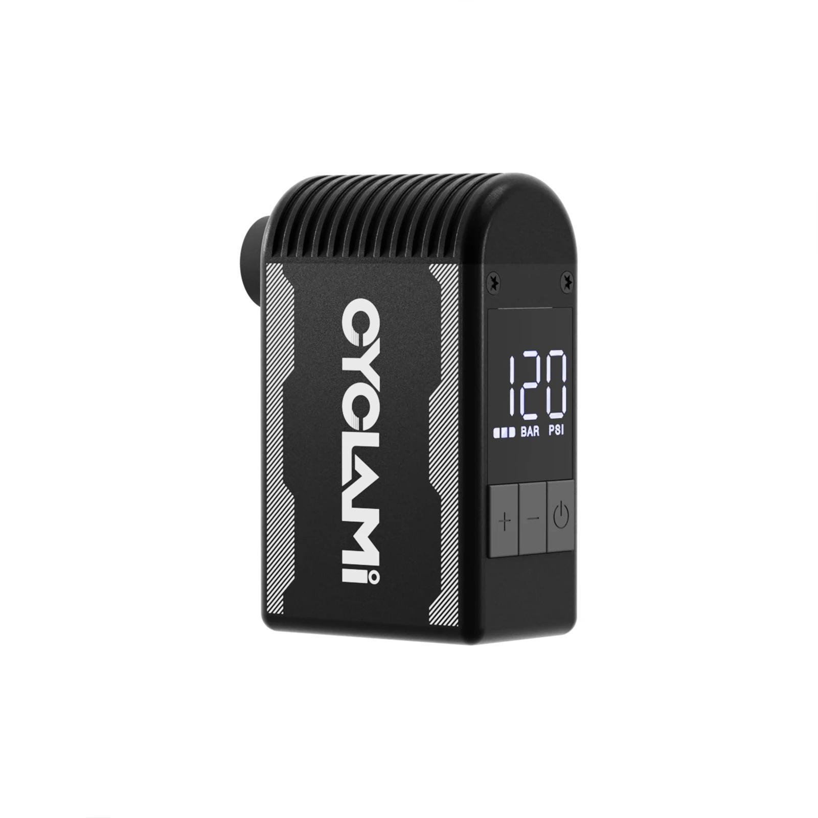 Pompe à air électrique CYCLAMI sans fil - Gonfleur vélo portable 120 PSI Presta Schrader
