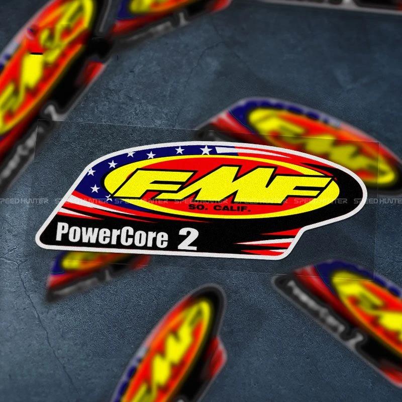 Pour GP sponsor FMF POWERCORE2 moto casque Auto carrosserie décalcomanies décoration voiture style P