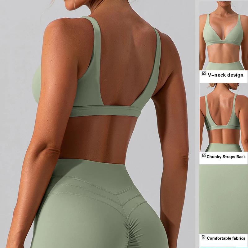 Hearuisav soutien-gorge de sport de haute qualité haut de sport Sexy femmes formation vêtements de Y