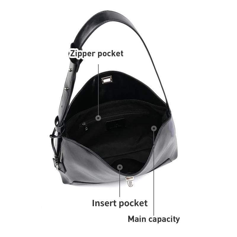 LA FESTIN-Sac à Bandoulière en Cuir de Grande Capacité pour Femme, Fourre-Tout Populaire à la Mode