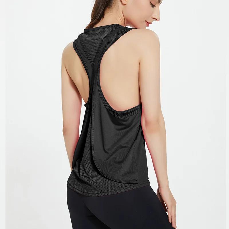Débardeur sans manches STOUREG pour femme - Haut de yoga entraînement course chemise fitness sport