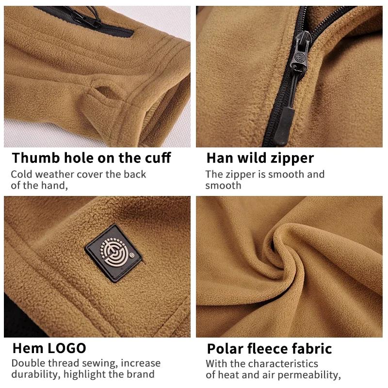 Manteau de travail chaud à fermeture éclair complète pour hommes, vestes Smile, veste douce, coupe-v