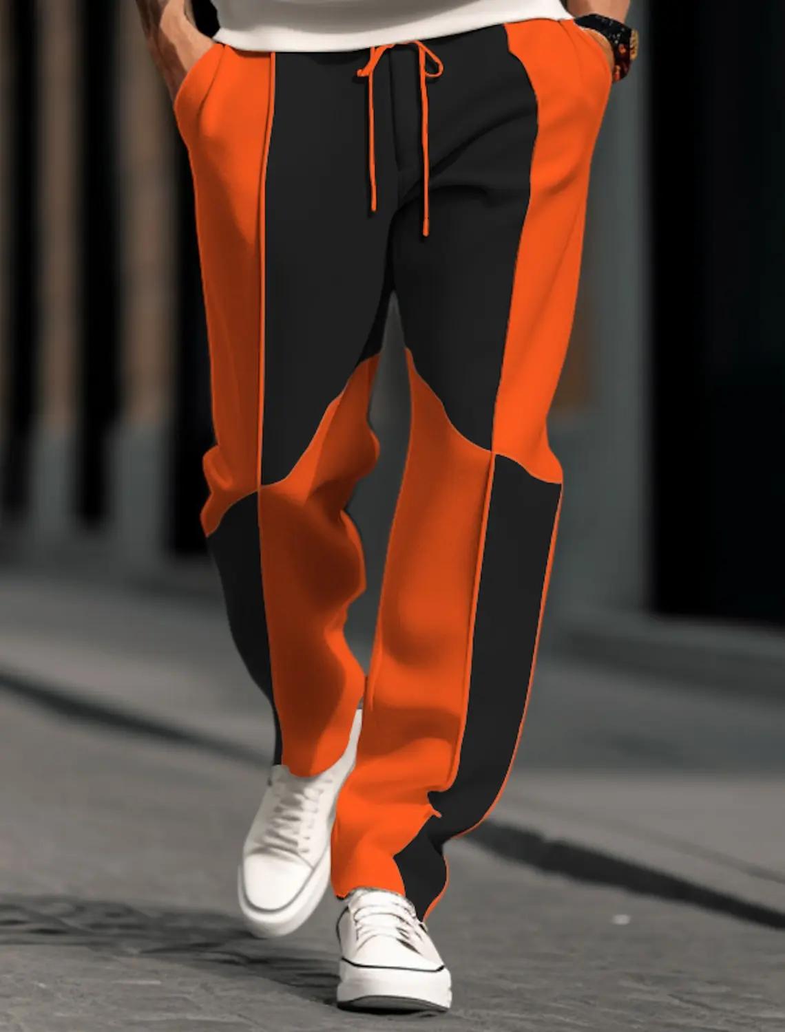 Pantalons de survêtement pour hommes pantalons de jogging jambe droite pantalons de survêtement Patc