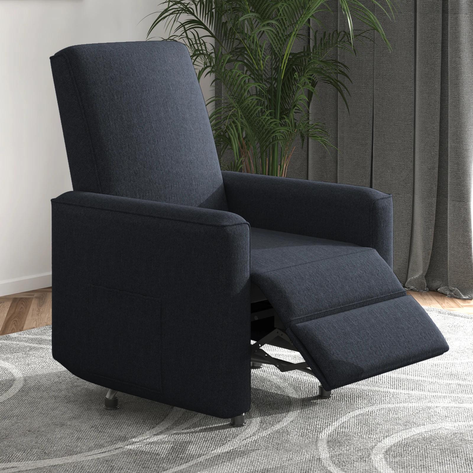 HORGgland-Fauteuil inclinable à bascule foetal der, chaise à bascule pour pépinière avec repose-pied