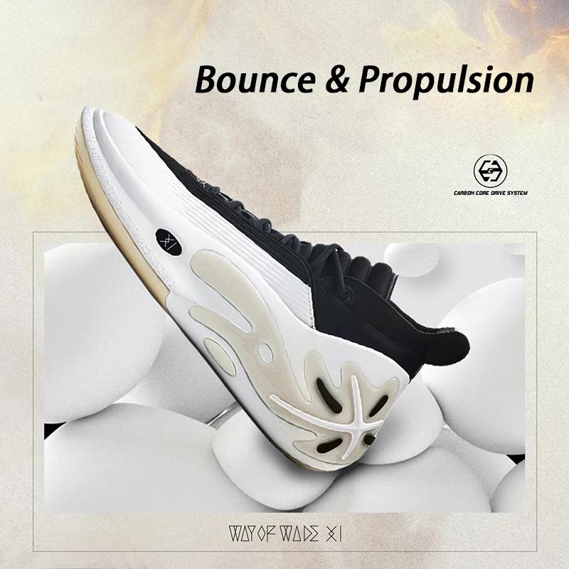 Chaussures basket Li-Ning WAY OF WADE 11 semelle carbone amortissantes professionnelles intérieur