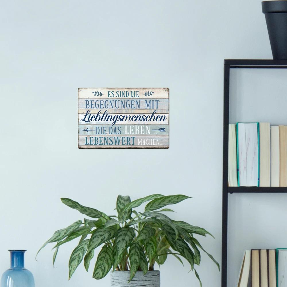 Putuo Decor-Affiche vintage en métal avec citations inspirantes, plaque d'art mural, cadeau, 7.8x11.