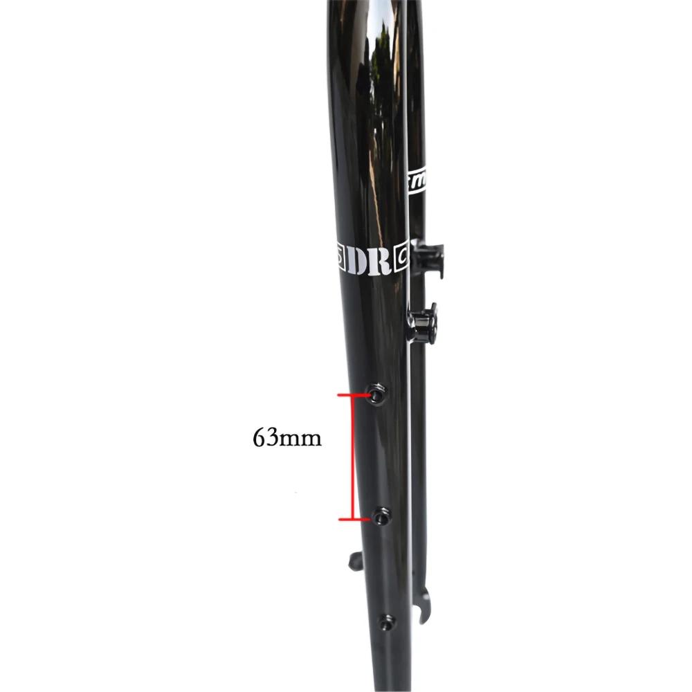 26/27.5ER DARKROCK CM-5 cr-mo Steels fourche avant 28.6mm disque et V frein vtt fourche rigide pièce