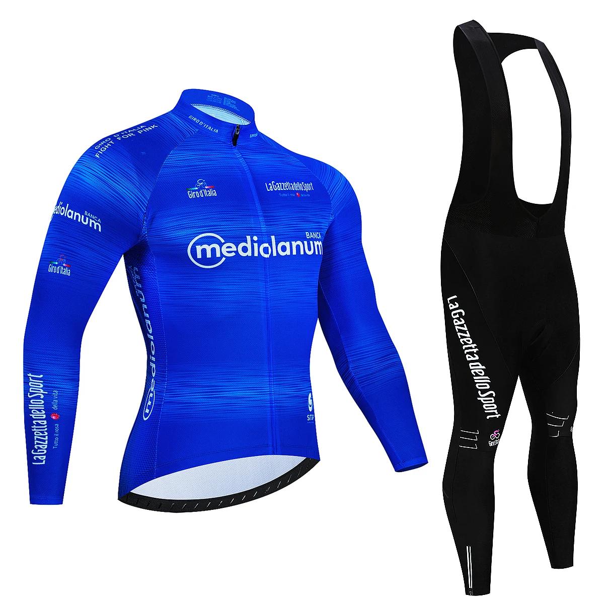 Maillot De cyclisme Tour d'italie D'ITALIA, ensemble Premium Anti-UV à manches longues, combinaison