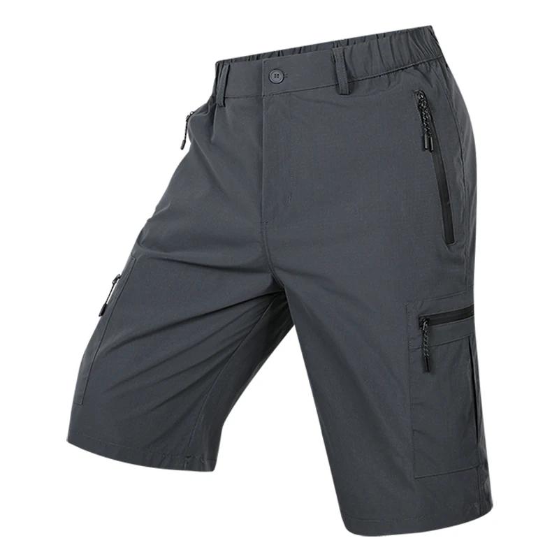 Shorts cargo d'été à séchage rapide pour hommes, shorts de travail légers multi-poches, imperméables