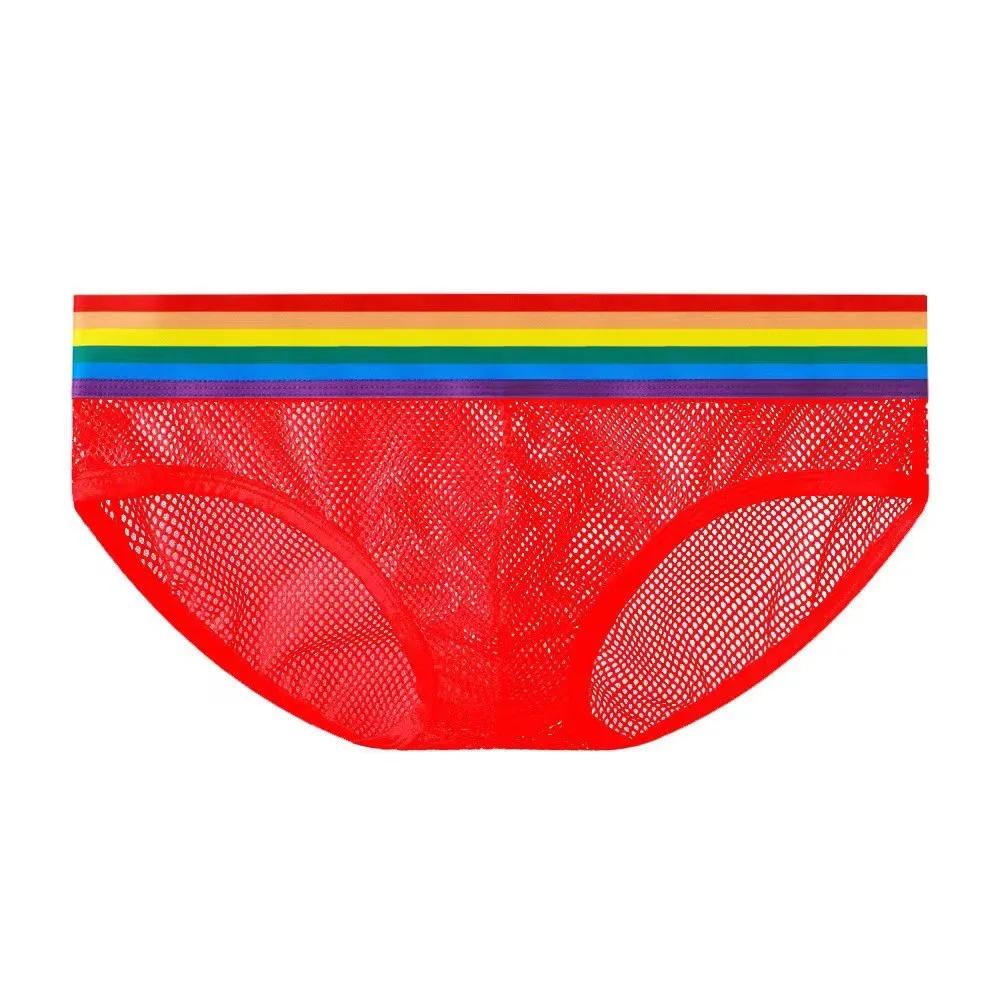 Sous-vêtements Sexy pour hommes, slips respirants en maille, confortables, Cueca Gay, slips Hombre a