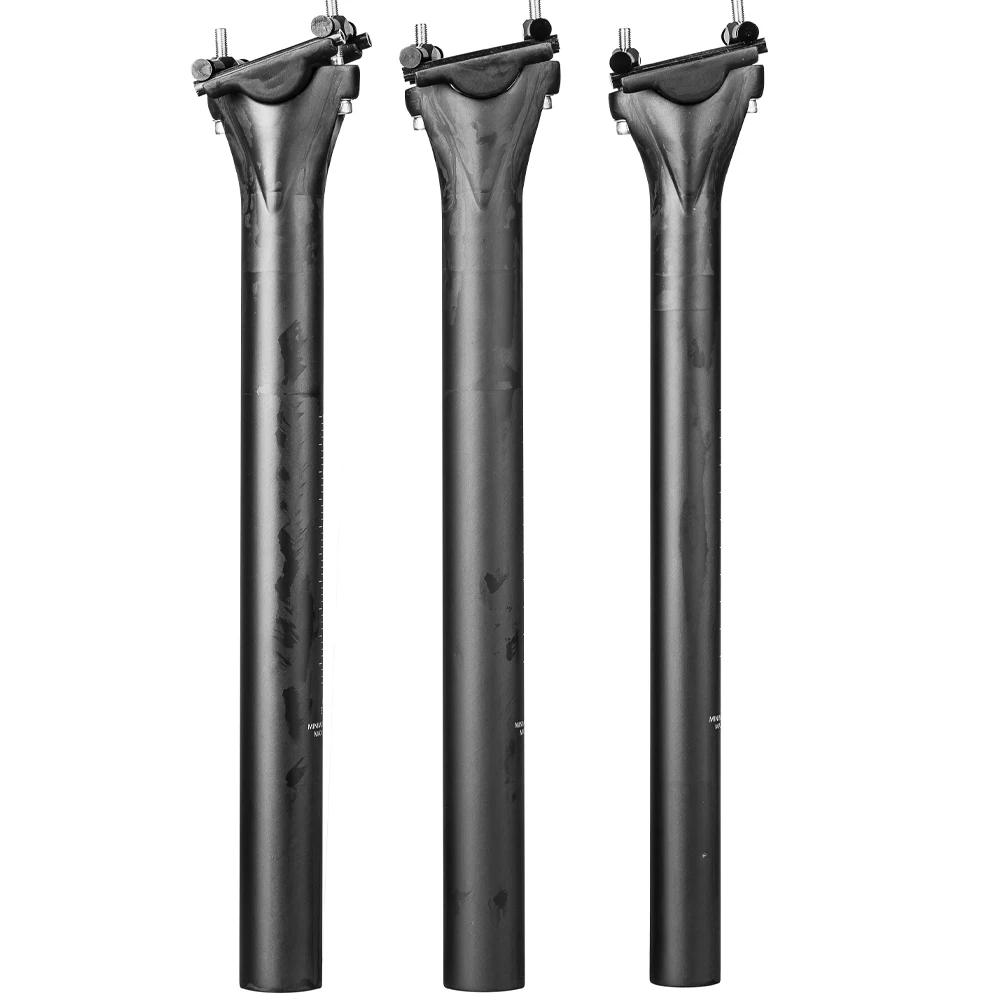 Tige de selle carbone Elitaone 27.2 31.6mm UD mat VTT route légère tube selle vélo