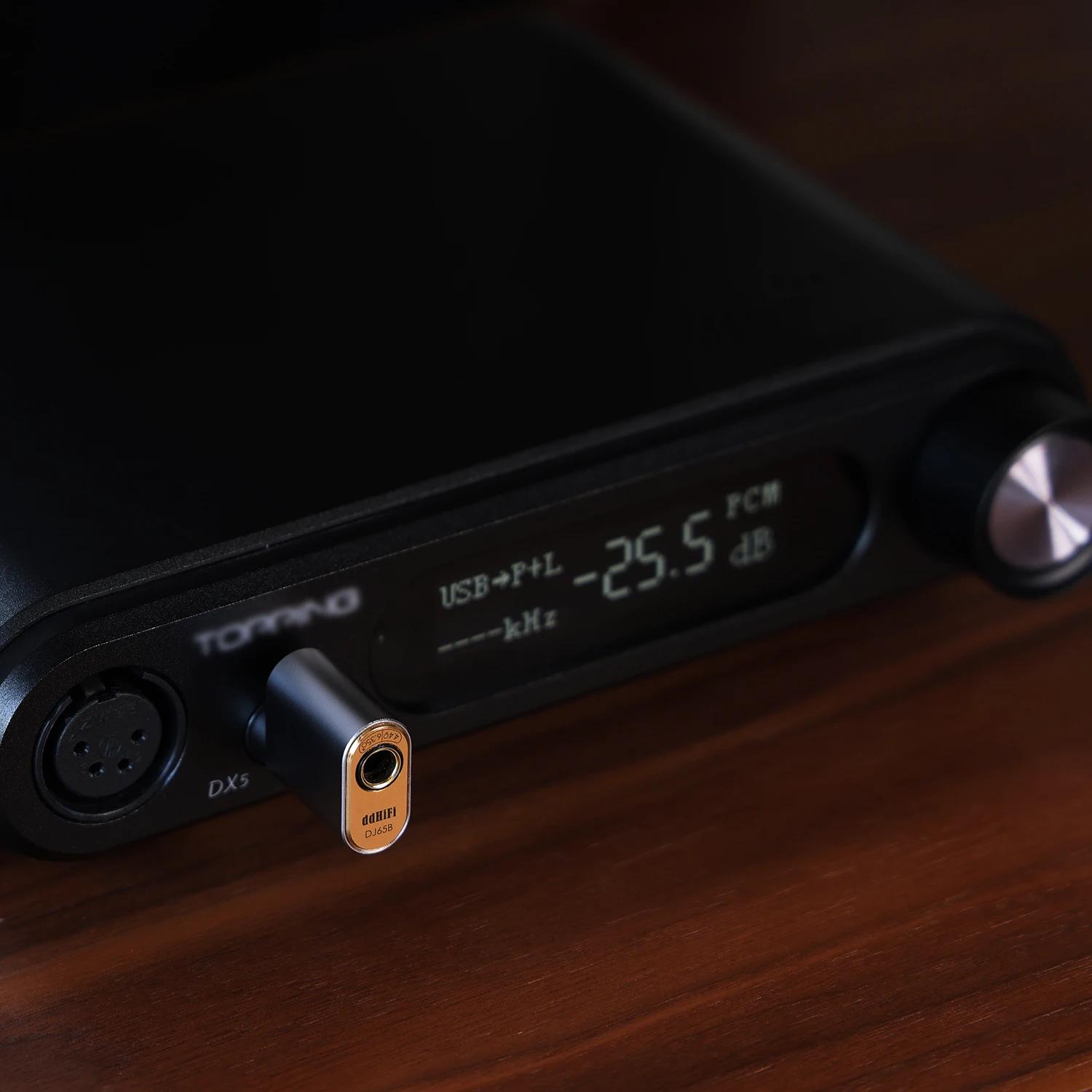 Adaptateur Audio DD ddHiFi DJ65B(AL) mâle 6.35mm à femelle 4.4mm pour appareils d'amplificateur de b