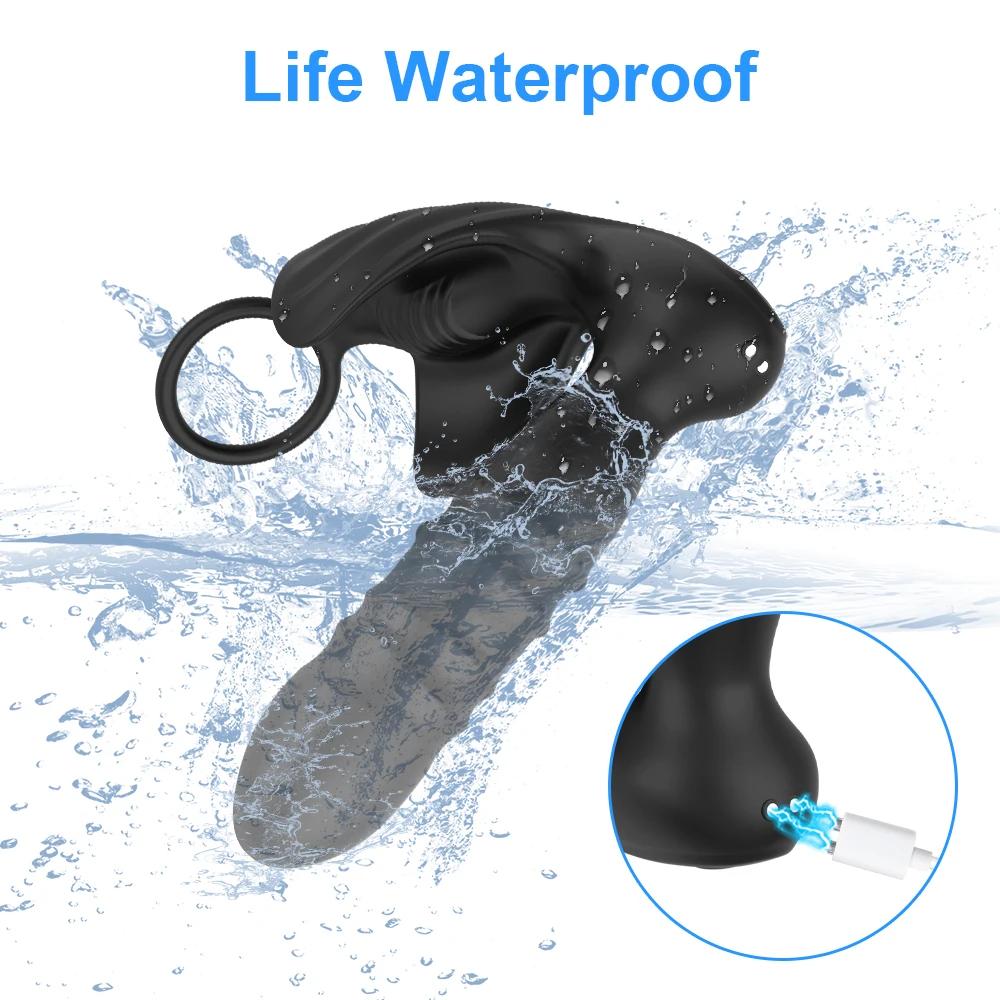 Vibromasseur Bluetooth pour hommes, masseur de prostate, vibromasseur anal gay, stimulateur de prost