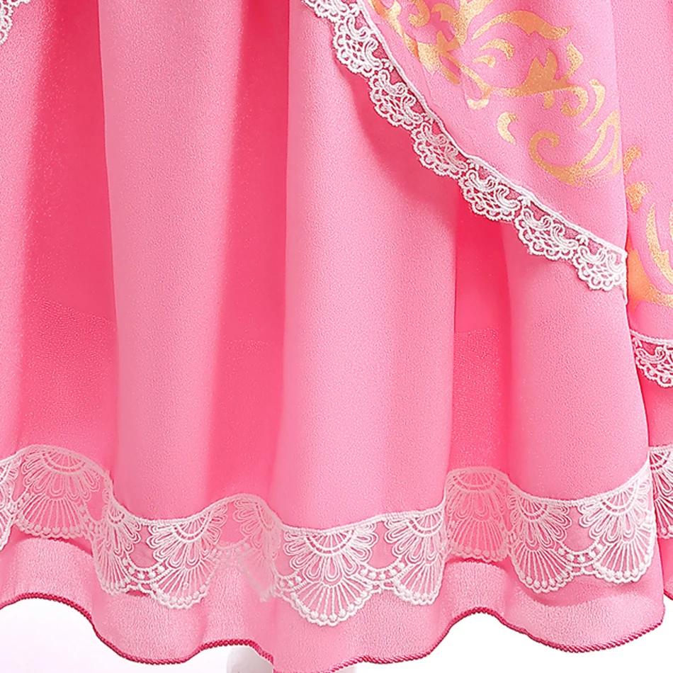 Costume de princesse pêche avec lumière LED pour tout-petit, jeu d'anniversaire, robe de jeu pour fi