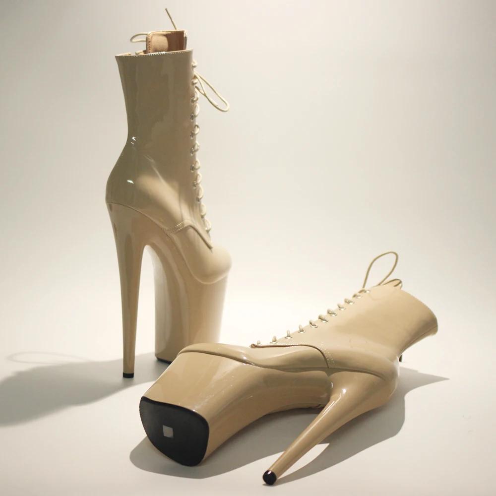 Bottines gothiques de danse pôle strip-teaseuse Sexy de 20cm, en Stock