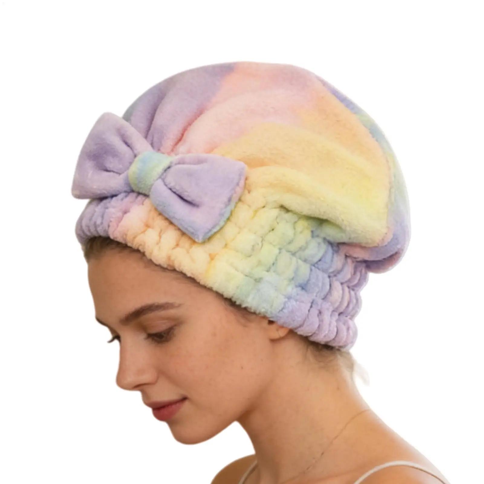 Serviettes de séchage capillaire en microfibre, turban pour cheveux avec nœud, bonnet de douche, bon