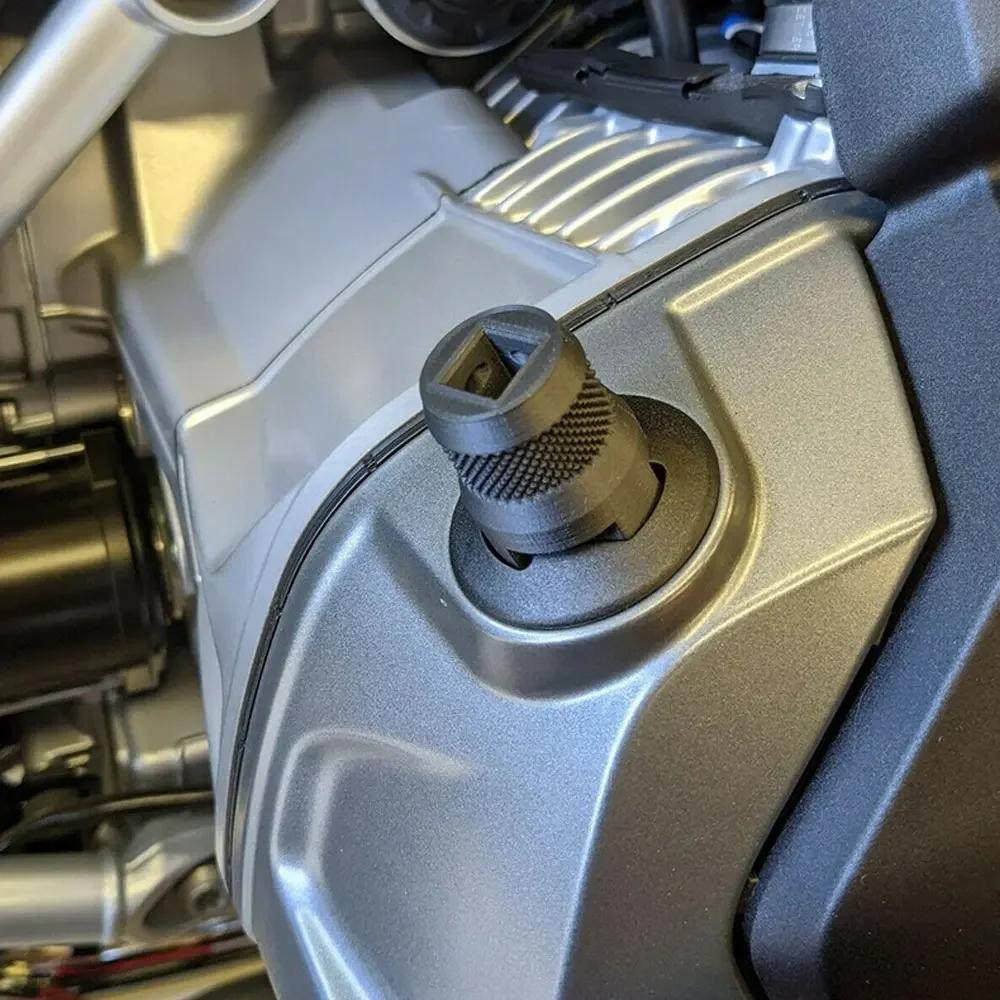 Extraction de douille noire pour moto, outil de bouchon de remplissage d'huile moteur, clé de retrai