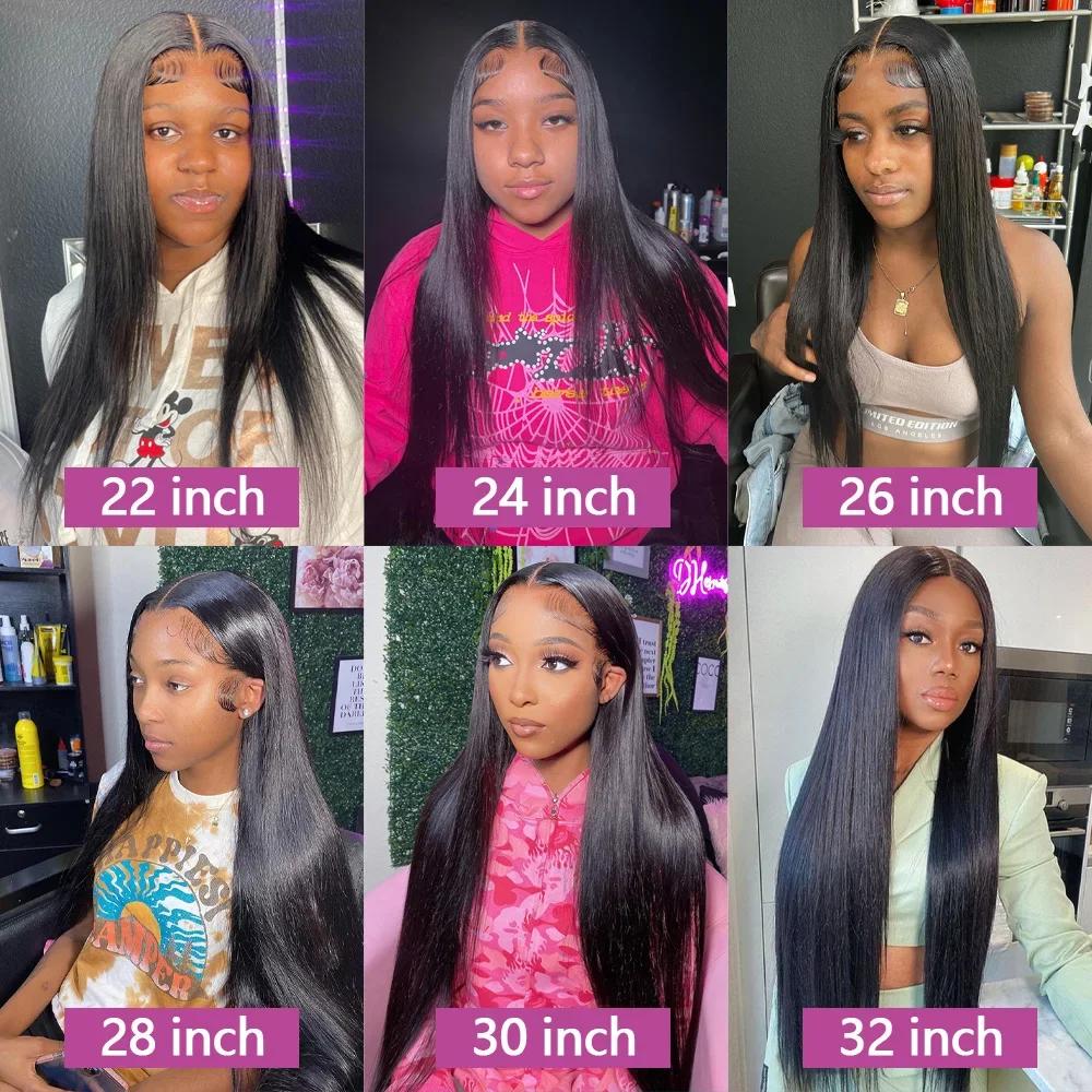 Queenlike 38 40 pouces paquets de cheveux humains droits 12A cheveux bruts brésiliens 1/3/4 paquets