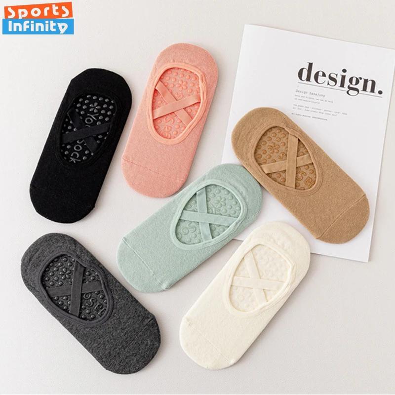 Chaussettes de Yoga femmes professionnelles anti-dérapantes - Fitness, Pilates, Trampoline et sol