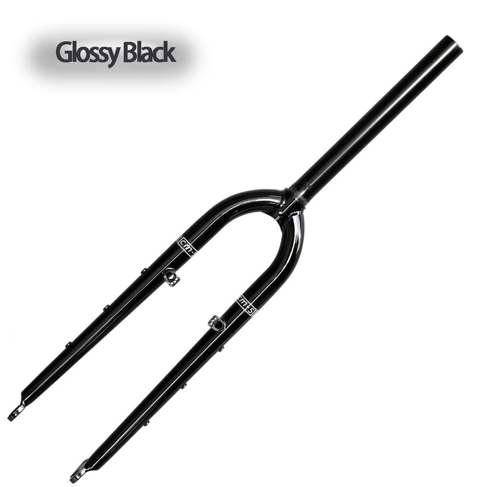 26/27.5ER DARKROCK CM-5 cr-mo Steels fourche avant 28.6mm disque et V frein vtt fourche rigide pièce